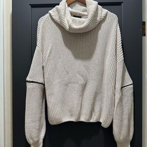 Vici Cream Cowl Neck Sweater